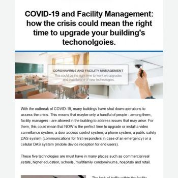 Covid-19 And Facility Management