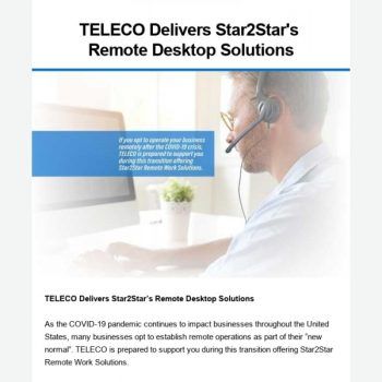 Teleco Delivers Star2star’s Remote Desktop Solutions