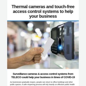 Thermal Cameras And Touch Free Access Control Systems