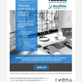 Join “remote Work Tools To Thrive” Webinar By Teleco