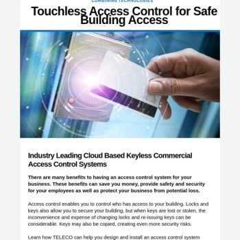 Touchless Access Control For Safe Building Access