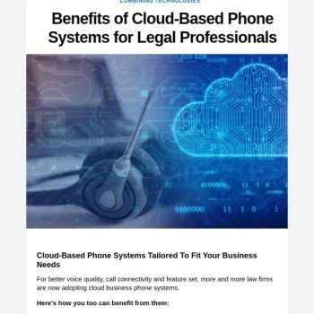 Cloud-based Phone Systems For The Legal Profession