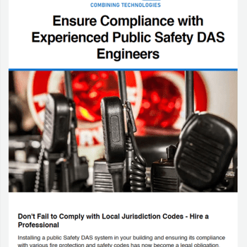 Ensure Compliance With Experienced Public Safety Das Engineers